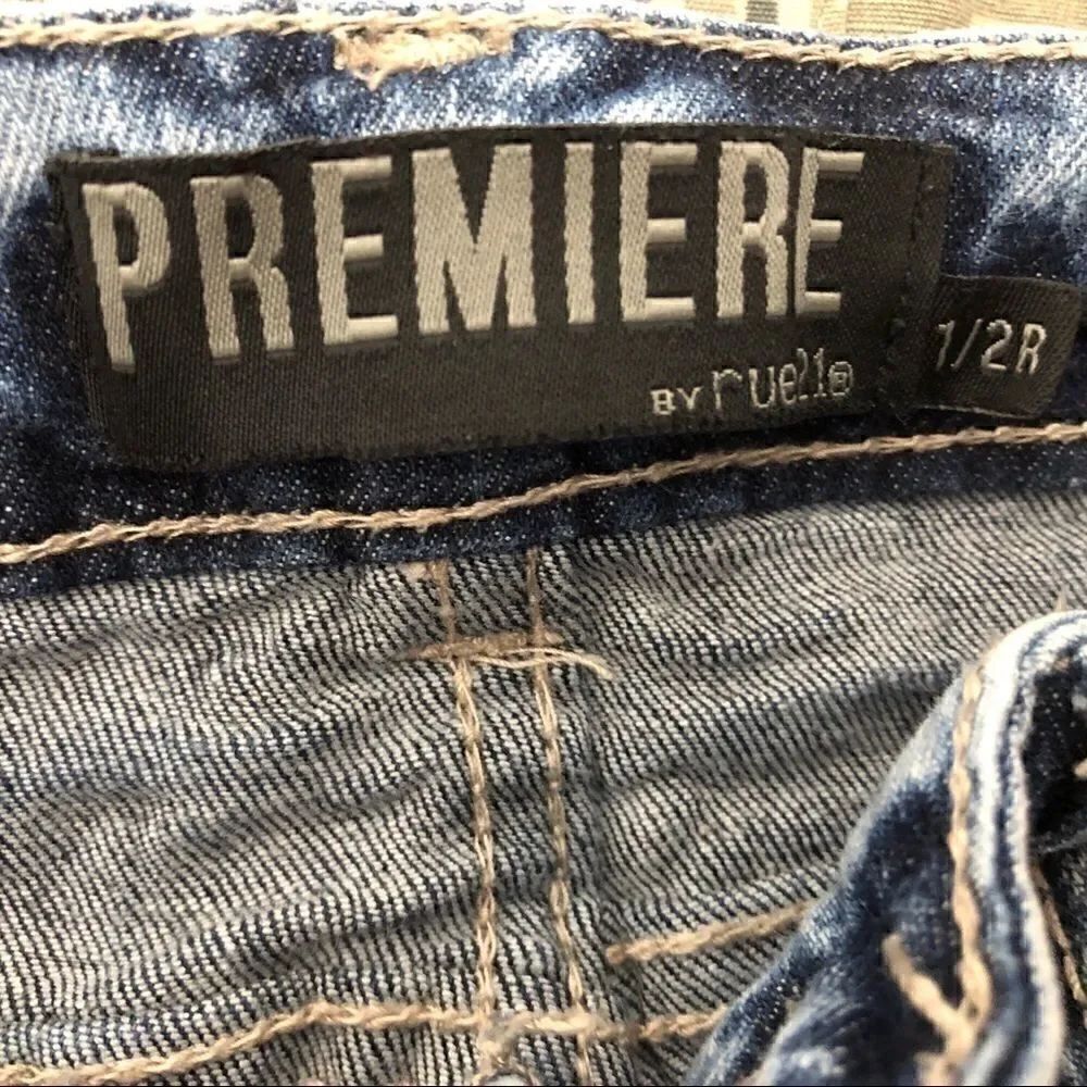 Premier Size 1/2 Distressed Jeans! - Picture 3 of 11
